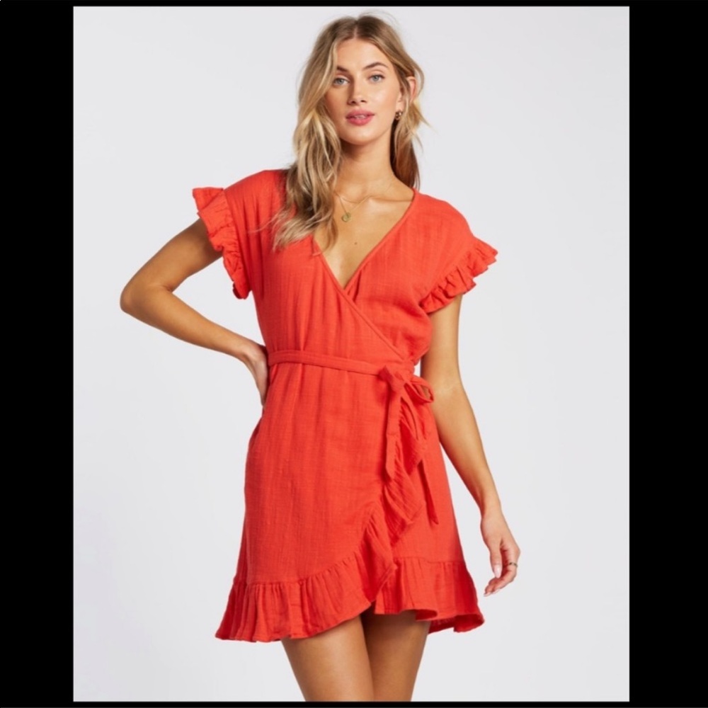 Billabong Wrap It Up Dress Red